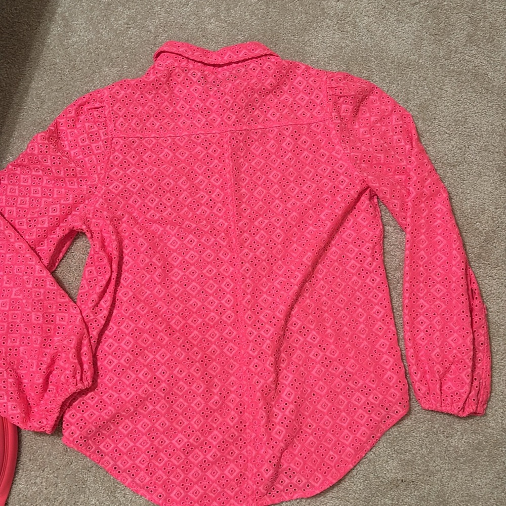 Pink Button-Up Blouse Lily Pulitzer - Picture 3 of 3
